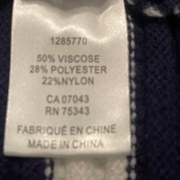 Rachel Zoe Navy and White Knit Vest - Picture 9 of 10